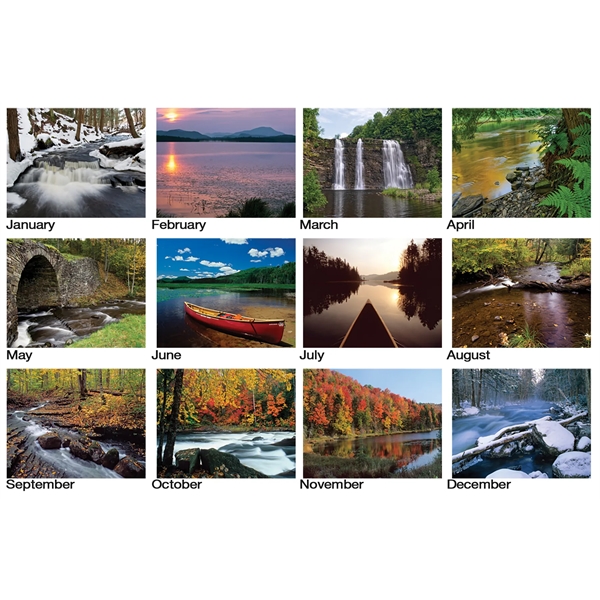 Waterways Tent Desk Calendar - Waterways Tent Desk Calendar - Image 1 of 1