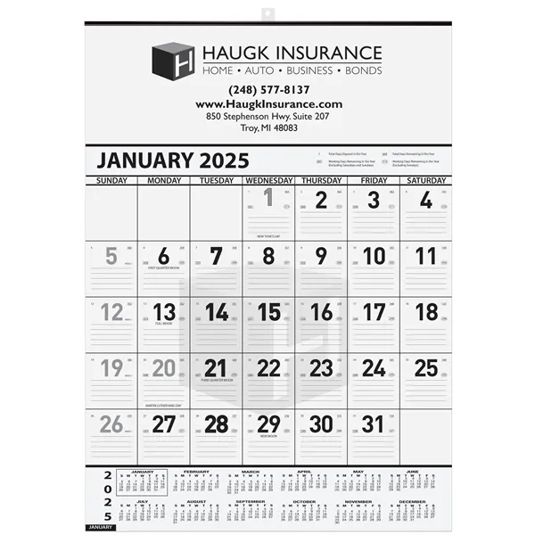 Black Contractor Calendars - Black Contractor Calendars - Image 1 of 1