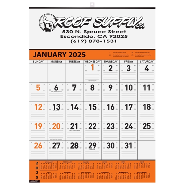 Orange Contractor Calendars - Orange Contractor Calendars - Image 1 of 1