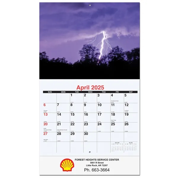 Monthly wall calendar - Majestic Outdoors - Monthly wall calendar - Majestic Outdoors - Image 1 of 2