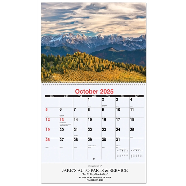 Peaceful Peaks Wall Calendar - Peaceful Peaks Wall Calendar - Image 0 of 2