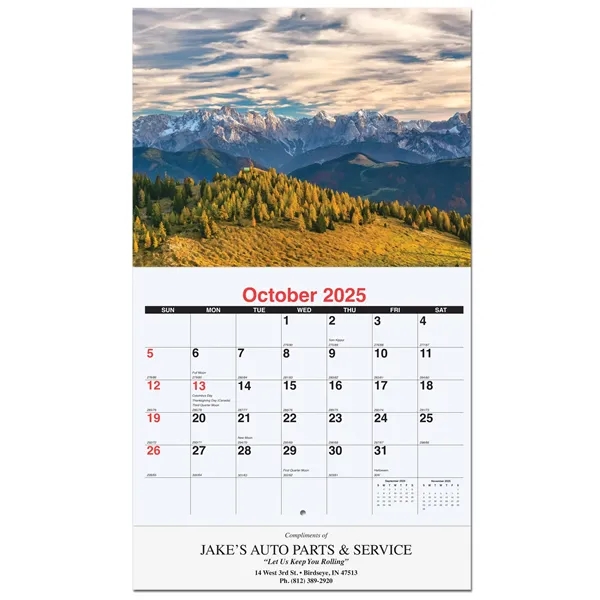 Peaceful Peaks Wall Calendar - Peaceful Peaks Wall Calendar - Image 1 of 2