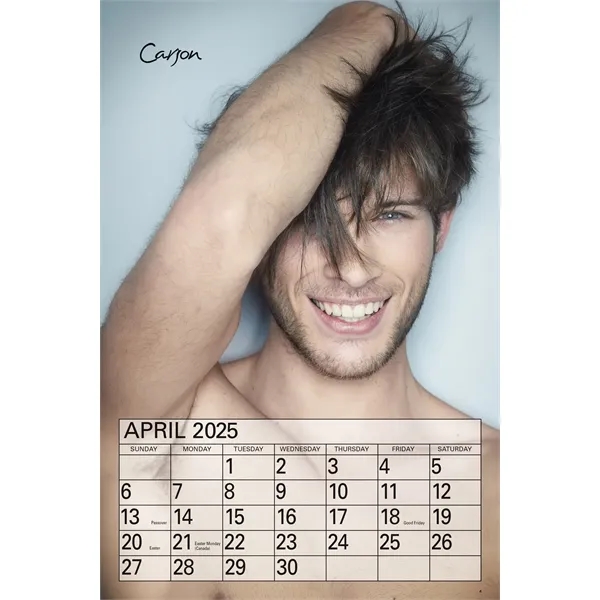 US Male Monthly Wall Calendar - US Male Monthly Wall Calendar - Image 4 of 12