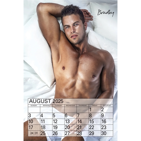 US Male Monthly Wall Calendar - US Male Monthly Wall Calendar - Image 8 of 12