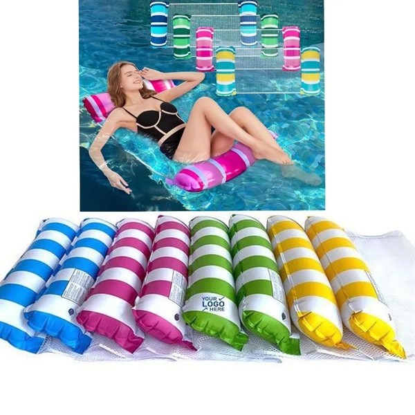 Inflatable Pool Float Hammock with Air Pump - Inflatable Pool Float Hammock with Air Pump - Image 0 of 3