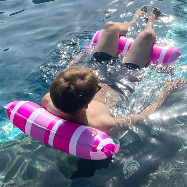 Inflatable Pool Float Hammock with Air Pump - Inflatable Pool Float Hammock with Air Pump - Image 3 of 3