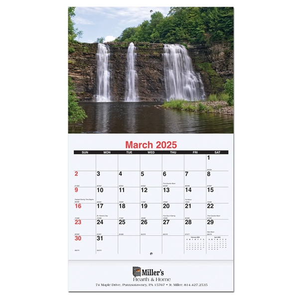Monthly Wall Calendar - Waterways - Monthly Wall Calendar - Waterways - Image 1 of 2