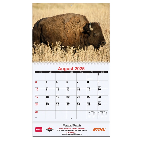 Monthly Wall Calendar - Wildlife - Monthly Wall Calendar - Wildlife - Image 0 of 3