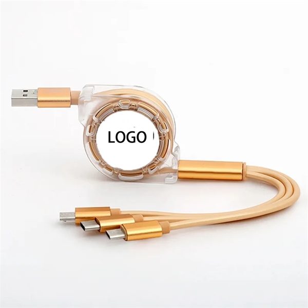 3-in-1 Multi Retractable Cord Charging Cable - 3-in-1 Multi Retractable Cord Charging Cable - Image 2 of 3