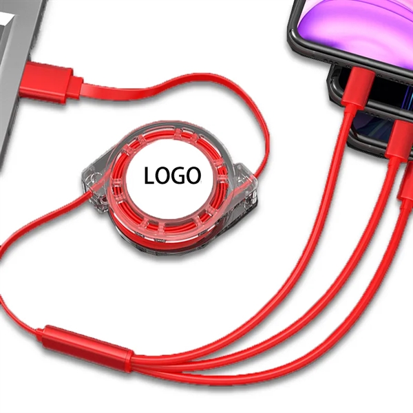 3-in-1 Multi Retractable Cord Charging Cable - 3-in-1 Multi Retractable Cord Charging Cable - Image 3 of 3