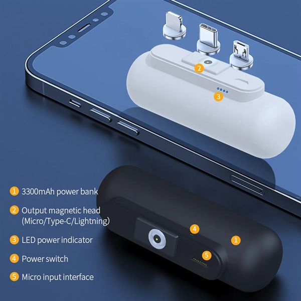Portable Charger Magnetic For iPhone And Android - Portable Charger Magnetic For iPhone And Android - Image 3 of 4