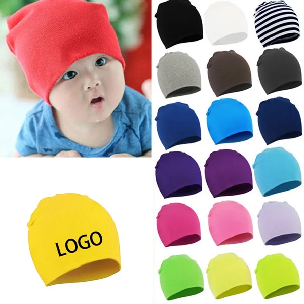 Unisex Baby Knitted Cotton Beanie Hat - Unisex Baby Knitted Cotton Beanie Hat - Image 0 of 3