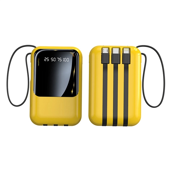 Fast Charging Built In Cables Power Bank - Fast Charging Built In Cables Power Bank - Image 6 of 6