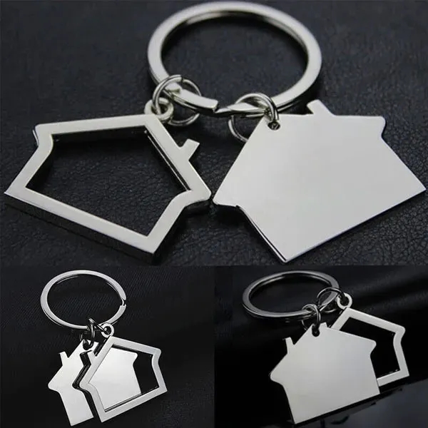 Metal House shaped Keychains For Real Estate - Metal House shaped Keychains For Real Estate - Image 1 of 3