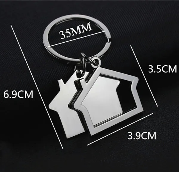 Metal House shaped Keychains For Real Estate - Metal House shaped Keychains For Real Estate - Image 2 of 3