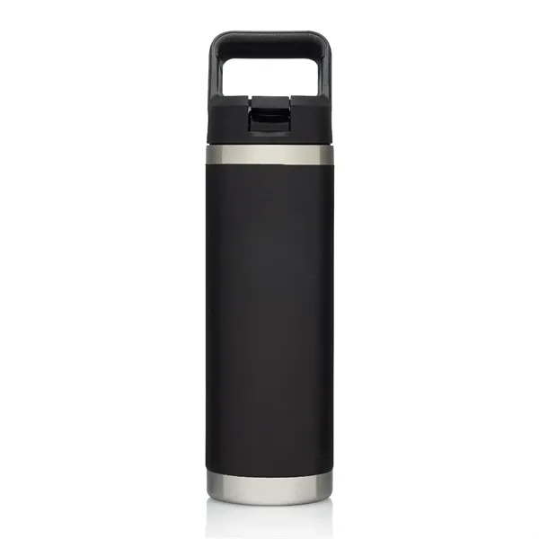 20oz.Travel Stainless Insulation Bottle w/ Lid,Handle,Straw - 20oz.Travel Stainless Insulation Bottle w/ Lid,Handle,Straw - Image 3 of 3