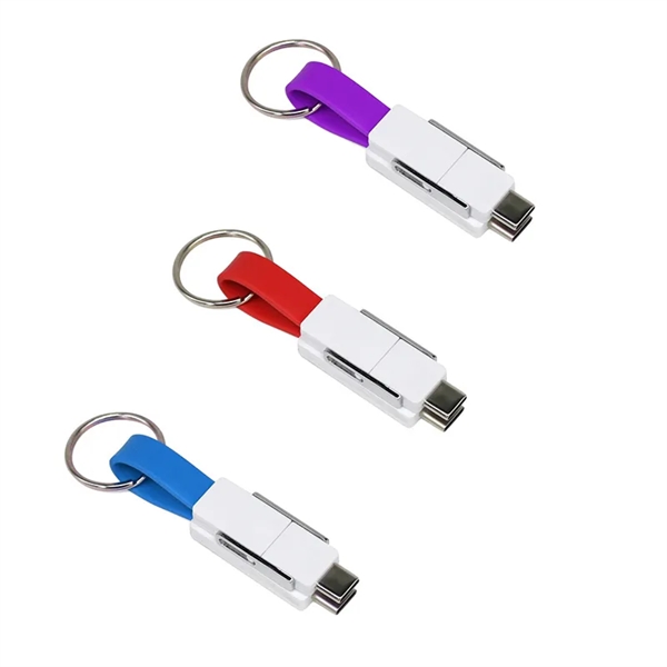 3 In 1 Magnetic Key Chain USB Charging Cable - 3 In 1 Magnetic Key Chain USB Charging Cable - Image 2 of 5