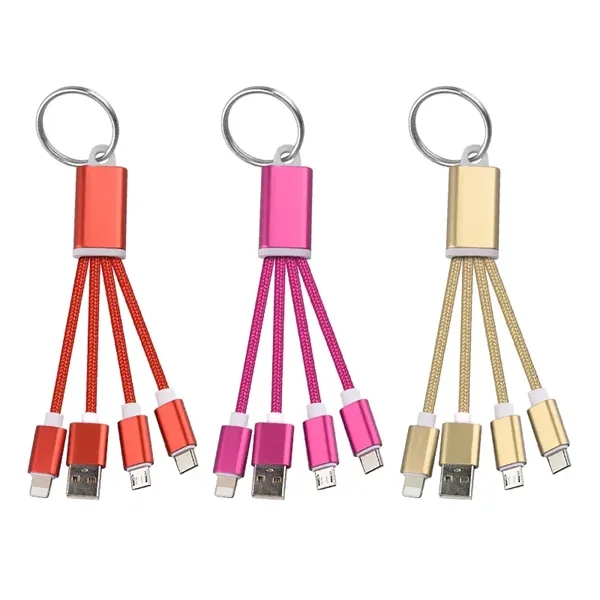 Multiple Charger Cord Keychain - Multiple Charger Cord Keychain - Image 1 of 5