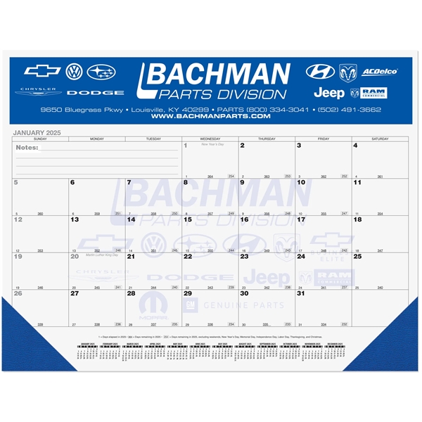 Calendar Desk Pad with Julian and Contractor Dates - Calendar Desk Pad with Julian and Contractor Dates - Image 0 of 2