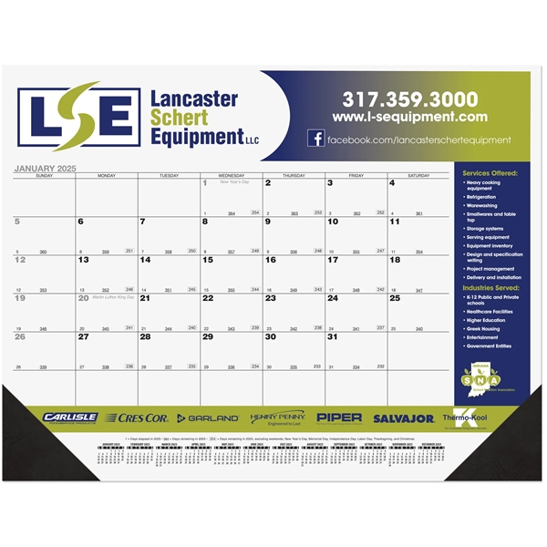 Calendar Desk Pad with Julian and Contractor Dates - Calendar Desk Pad with Julian and Contractor Dates - Image 2 of 3