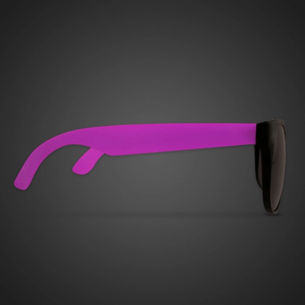 Rainbow Neon Green Billboard Sunglasses - Rainbow Neon Green Billboard Sunglasses - Image 2 of 8