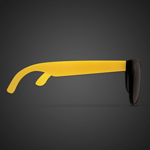 Rainbow Neon Green Billboard Sunglasses - Rainbow Neon Green Billboard Sunglasses - Image 4 of 8