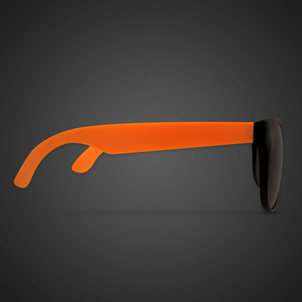 Rainbow Neon Green Billboard Sunglasses - Rainbow Neon Green Billboard Sunglasses - Image 5 of 8