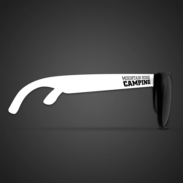 Rainbow Neon Green Billboard Sunglasses - Rainbow Neon Green Billboard Sunglasses - Image 8 of 8
