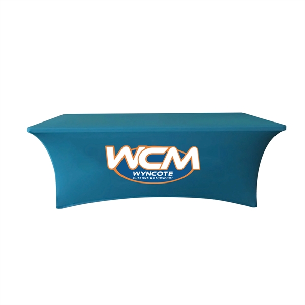 8' Closed-Back Zipper Stretch Table Covers - 8' Closed-Back Zipper Stretch Table Covers - Image 2 of 5