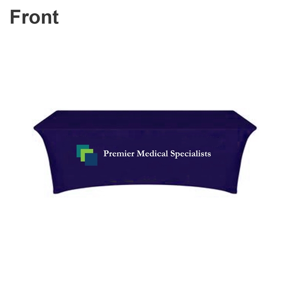 8' Closed-Back Zipper Stretch Table Covers - 8' Closed-Back Zipper Stretch Table Covers - Image 0 of 5