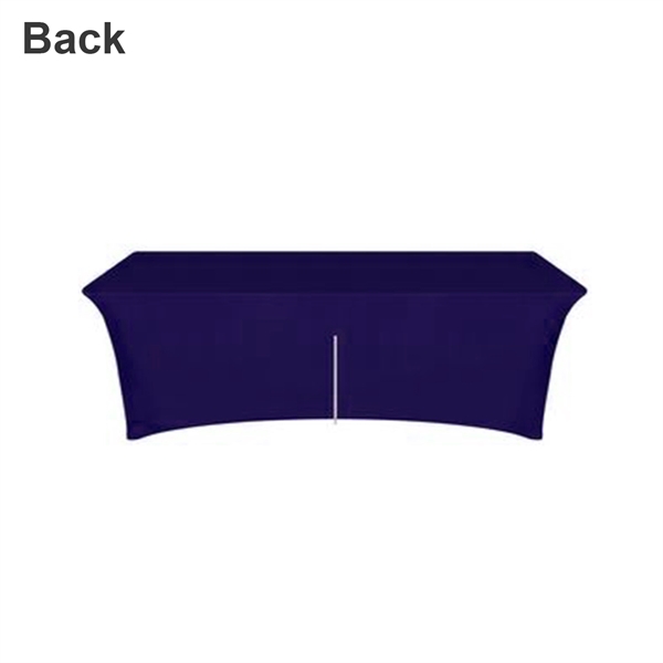 8' Closed-Back Zipper Stretch Table Covers - 8' Closed-Back Zipper Stretch Table Covers - Image 1 of 5
