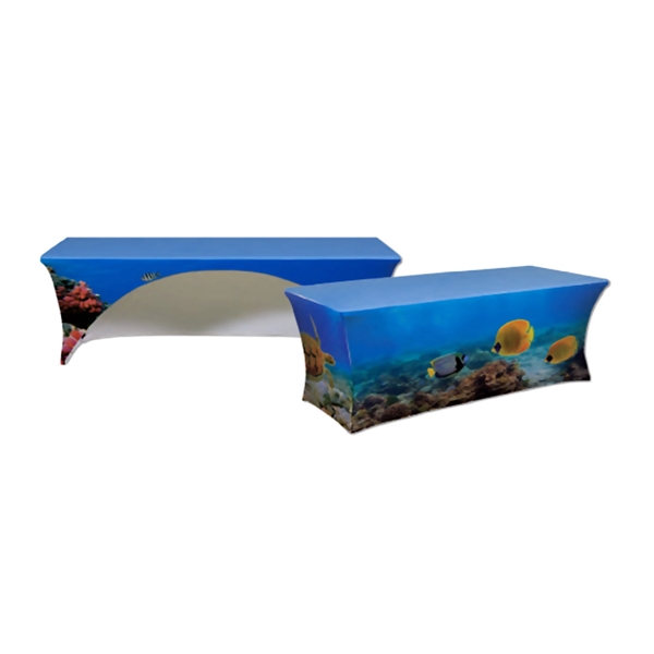 8' Open-Back Stretch Table Throws - 8' Open-Back Stretch Table Throws - Image 0 of 4