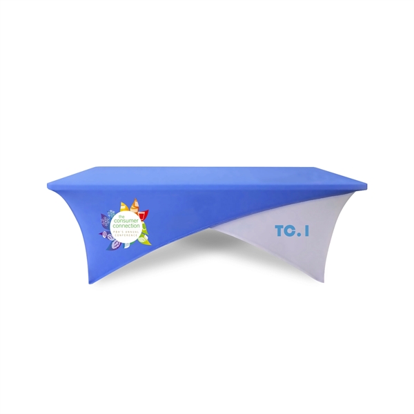 8' Cross Over Stretch Table Cover - 8' Cross Over Stretch Table Cover - Image 4 of 5