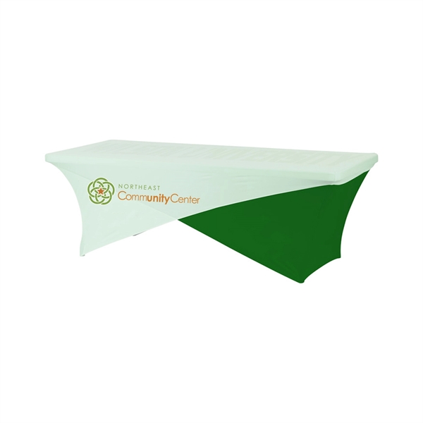 8' Cross Over Stretch Table Cover - 8' Cross Over Stretch Table Cover - Image 1 of 5