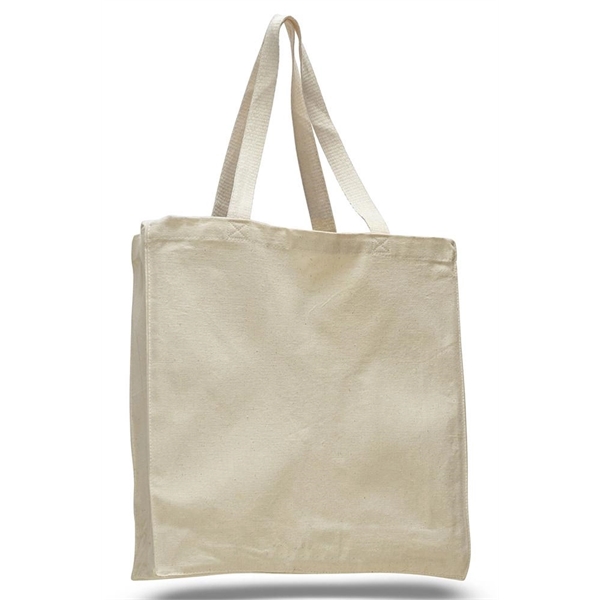 Cotton Canvas Gusset Tote - Cotton Canvas Gusset Tote - Image 1 of 10