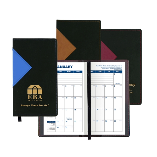 Styles "Keystone" 2-Tone Soft Vinyl Cover Pocket Planners - Styles "Keystone" 2-Tone Soft Vinyl Cover Pocket Planners - Image 0 of 0
