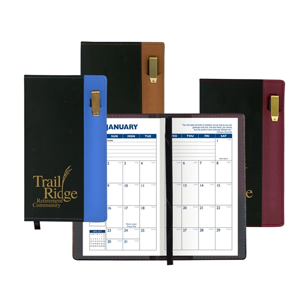 Styles "Lafayette" 2-Tone Soft Vinyl Cover Pocket Planners - Styles "Lafayette" 2-Tone Soft Vinyl Cover Pocket Planners - Image 0 of 0