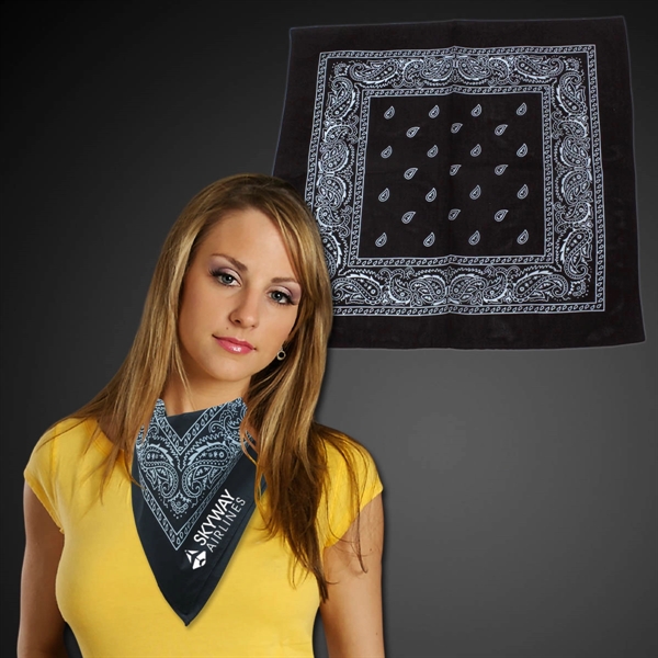 Cotton Bandana 22" x 22" - Cotton Bandana 22" x 22" - Image 7 of 8