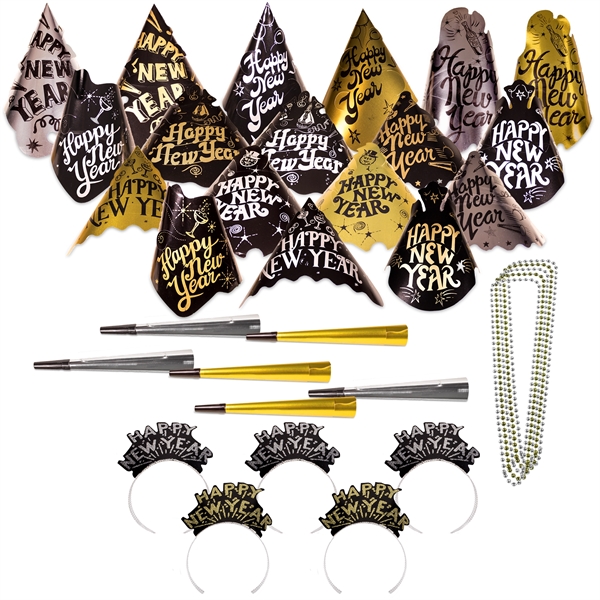 Glimmer and Shimmer New Year's Eve Party Kit for 100 - Glimmer and Shimmer New Year's Eve Party Kit for 100 - Image 0 of 4