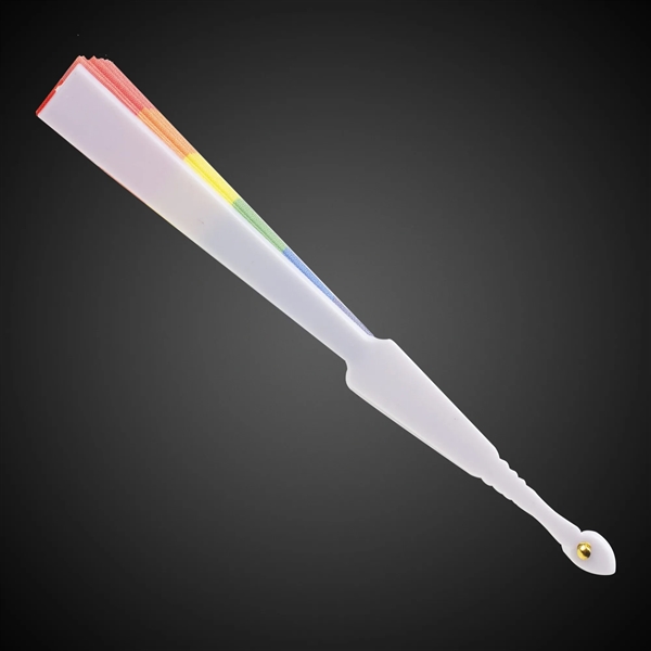 9" Rainbow Folding Fans(Imprintable) - 9" Rainbow Folding Fans(Imprintable) - Image 5 of 5