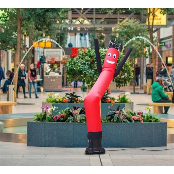 Red with Black Arms Inflatable Tube Man - 20ft w/Blower - Red with Black Arms Inflatable Tube Man - 20ft w/Blower - Image 0 of 0