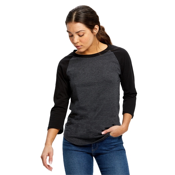 Women's 3/4 Sleeve Baseball Raglan - Women's 3/4 Sleeve Baseball Raglan - Image 0 of 3