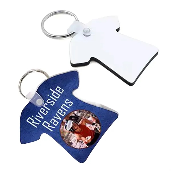 Dress Shaped Sublimation MDF Keychain - Dress Shaped Sublimation MDF Keychain - Image 2 of 3