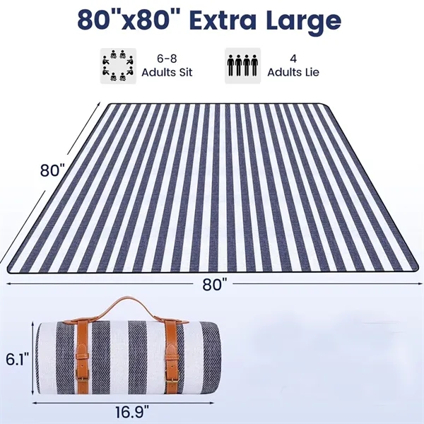 Foldable Waterproof Picnic Blanket - Foldable Waterproof Picnic Blanket - Image 2 of 5