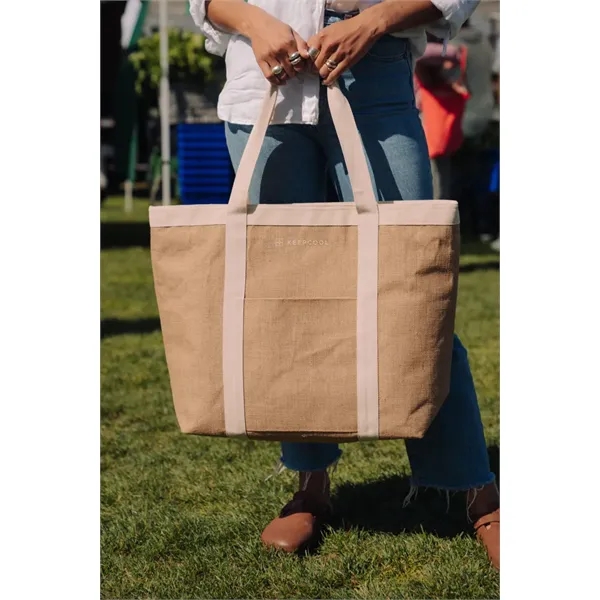 KEEPCOOL® Nairobi Jute Shopper Cooler - KEEPCOOL® Nairobi Jute Shopper Cooler - Image 5 of 7