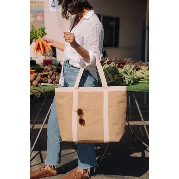 KEEPCOOL® Nairobi Jute Shopper Cooler - KEEPCOOL® Nairobi Jute Shopper Cooler - Image 6 of 7