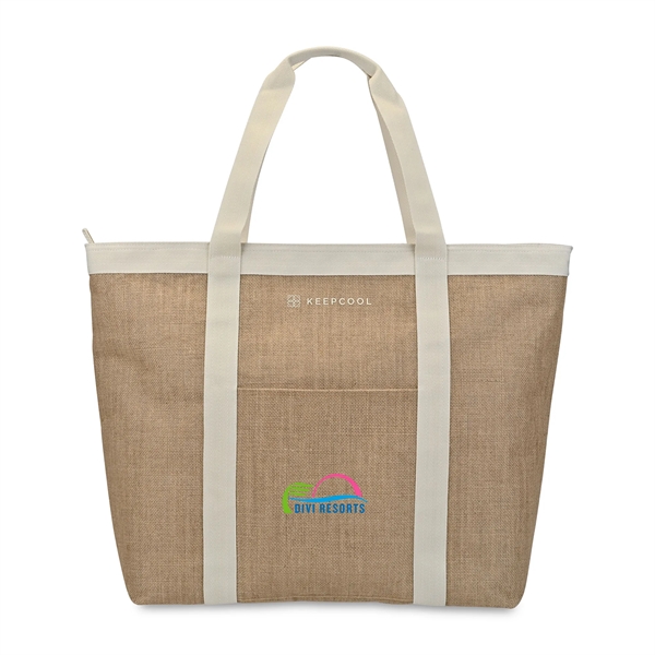 KEEPCOOL® Nairobi Jute Shopper Cooler - KEEPCOOL® Nairobi Jute Shopper Cooler - Image 0 of 7