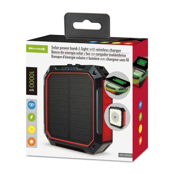 iLive™ Solar Power Bank & Light with Wireless Charger - iLive™ Solar Power Bank & Light with Wireless Charger - Image 8 of 10