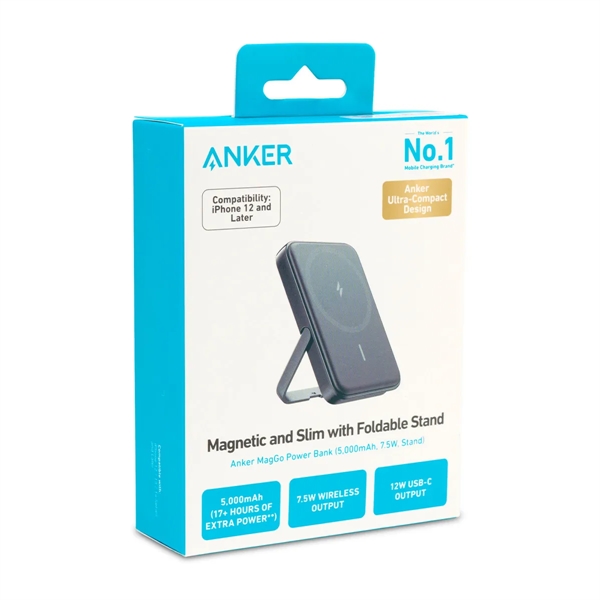 Anker® MagGo 5K Power Bank with Stand - Anker® MagGo 5K Power Bank with Stand - Image 1 of 1