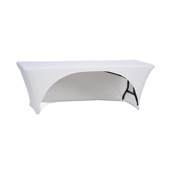 Custom 8' Open-Back Stretch Table Throws